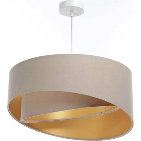 Suspension galaxy eco velours - Beige clair, doré (1/5)