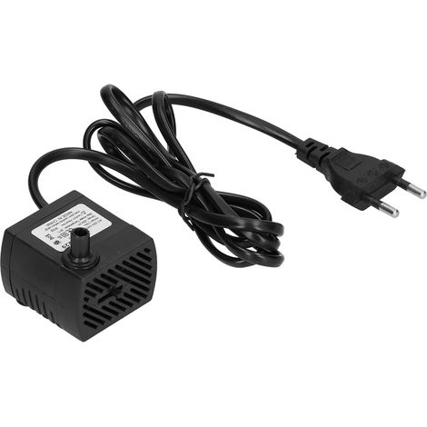 Miniatur-Tauchpumpe mit Trockenlaufschutz, Wasserwechselfilter, leise, für Aquarien, 5 W, 92 GPH (EU-Stecker, AC 220-240 V, ohne Schlauch) (1/5)
