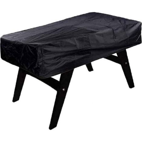 Couverture de piscine minimaliste en tissu Oxford - noire - 163 x 115 x 48 cm (1/5)