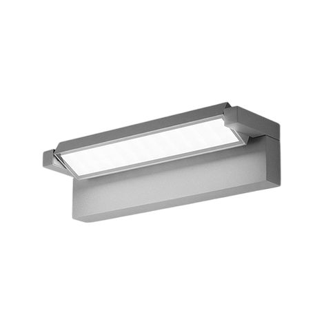 Applique murale LED 36W orientable 340° Perenz gris clair 3000-4000K 2900 lm IP65 hauteur 36 cm