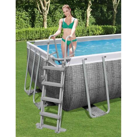 Bestway Flowclear Escalera de piscina de seguridad 4 escalones 122 cm (1/5)