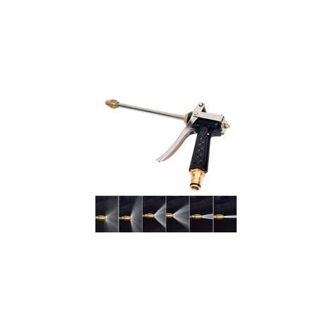 Pistolet de nettoyage à haute pression, pistolet à eau, buse en métal, pistolet de nettoyage à haute pression, eau rotative à 360 °, lavage de voiture, abreuvoir pour animaux de compagnie, nettoyage (1/4)