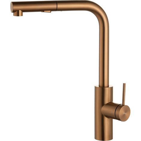Grifo de cocina Oporto extraíble oro rosa cepillado [IMEX®] (1/2)