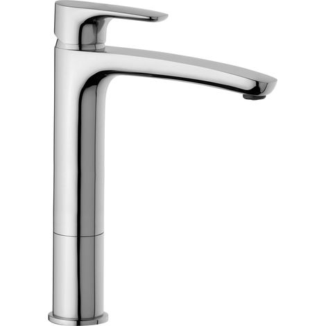 286,5 cm hoher Einhebel-Waschtischmischer mit Klick-Klack-Ablaufgarnitur Paini Parallel 47CR211LLSR  Chrom