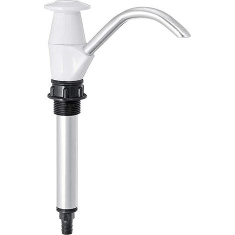 Drinking Water Pump, Hand Water Pump, Hand Water Press, Caravan Sink Water Pump, Dual-Action Camping Trailer, Replacement Pumping Tool for Camping (White)