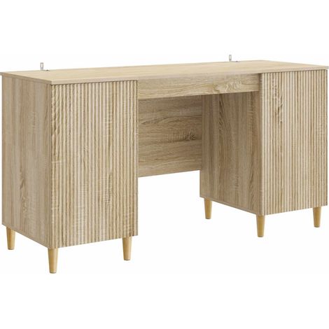 Schreibtisch Sonoma-Eiche 142,5 x 50 x 75 cm Holzwerkstoff vidaXL
