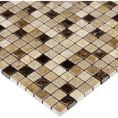 Mosaïque Travertine Cream Mix 15 (1/5)