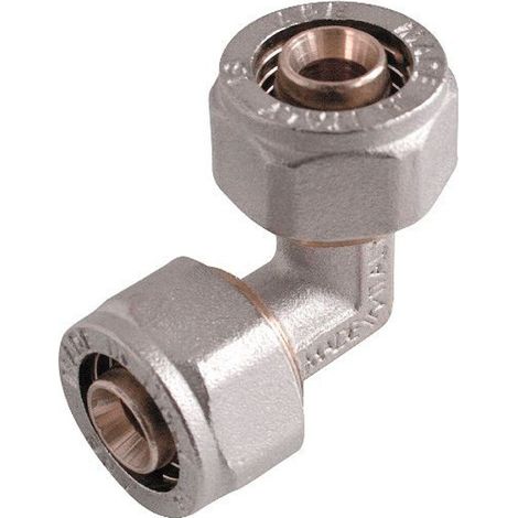 RACCORDO CURVO INTERMEDIO A STRINGERE A CORPO UNICO PER TUBO MULTISTRATO MODELLO 751F - Ø16 - APE