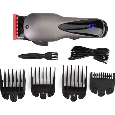 Nouvelle tondeuse à cheveux LED à dégradé graffiti, tondeuse électrique rechargeable, tondeuse blanchissante pour crânes chauves. (1/5)