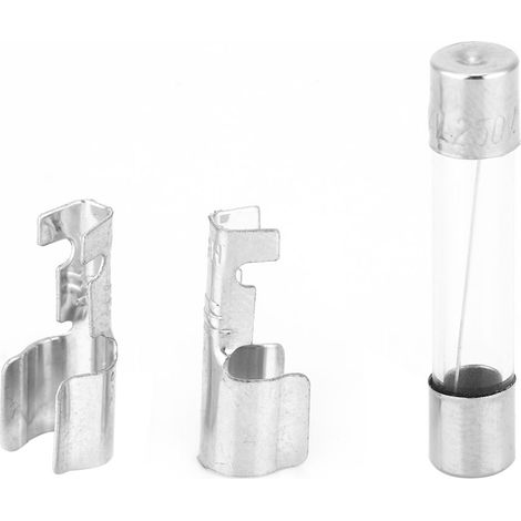 Lot de 50 porte-fusible plastique type cacahuète 6x30 6.35x30 6.35x31.75 avec fusible 10A (1/5)