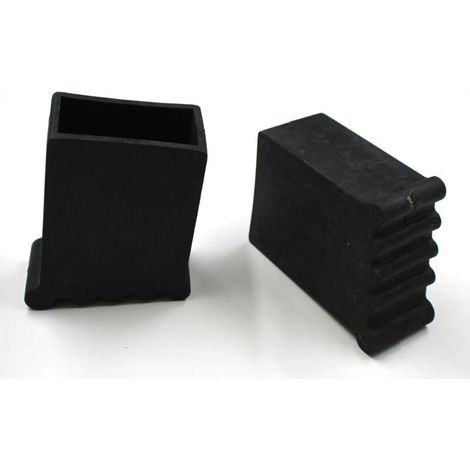 CSPARKV Pieds D'Échelle 50x25CM, Embouts De Protection Pour Échelles, Pieds D'Échelle Pieds D'Échelle En Caoutchouc Antidérapants Pour Escabeaux, Pieds En Caoutchouc Vissables Avec Vis, 4 Pièces Noir (1/3)
