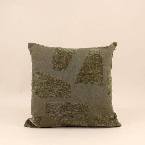 Coussin à motifs kaki 40x40cm