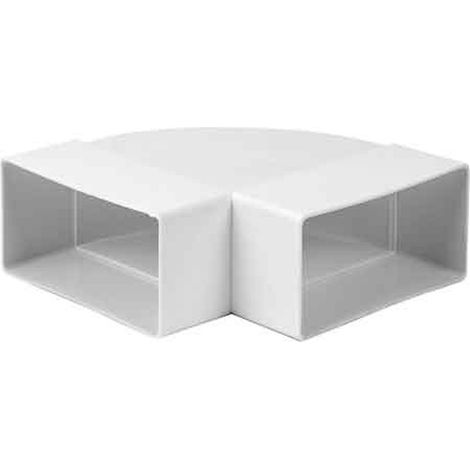 CURVA ORIZZONTALE PER TUBO RETTANGOLARE 110x55 mm