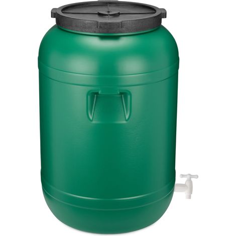 Garronda Weithalsfass 120 Liter Futtertonne mit Deckel ohne Dichtung– BPA-freier HDPE Futterbehälter für Wasser, Lagerung, Tierfutter, Sauerkraut und Gurken GD-0142