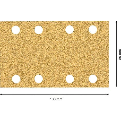 BOSCH LIJAS EXPERT C470 CON 8 ORIFICIOS PARA LIJADORAS ORBITALES DE 80 X 133 MM TAMAÑO DEL GRANO 60 UNIDAD DE EMBALAJE 10 unidades