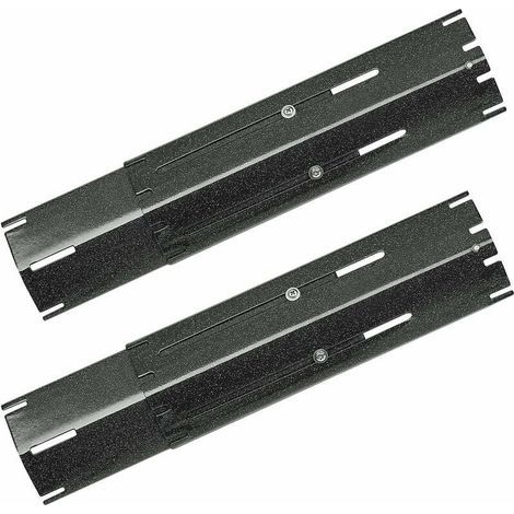 Plaques tentes chauffantes barbecue 29.9 à 53.9cm – Acier émaillé – Compatible Charbroil. Nexgrill. Landmann – Lot de 2 (1/4)