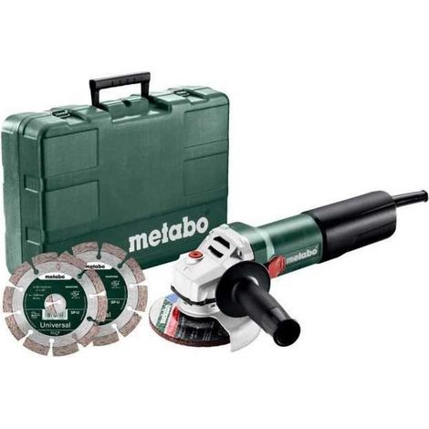METABO Meuleuse dangle WQ 1100-125 Set