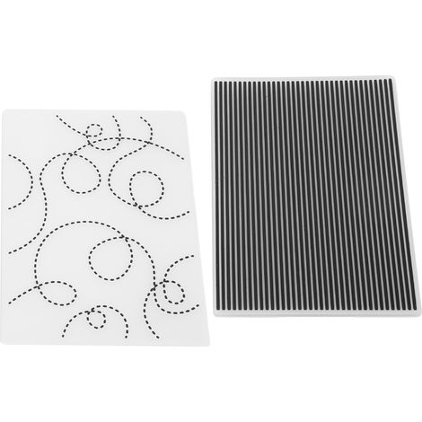 Plaques de gaufrage en plastique pour scrapbooking DIY, cartes et invitations créatives (1/5)