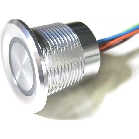 Bouton-poussoir Piézo RS PRO, Illuminé RGB, IP68 (1/2)
