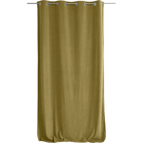 Rideau tamisant en velours Bronze 140x260 cm