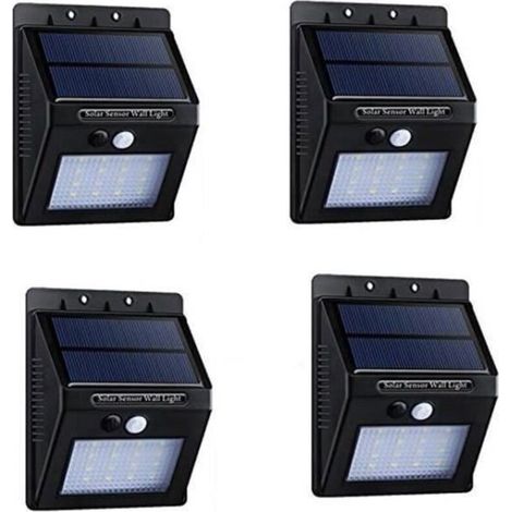 4-Piece 20 LED Solar Lantern Set - Outdoor Garden Solar Lighting