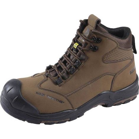 Chaussures de Sécurité Montantes Trinidad - Taille 40 - Brun - Résistant et Confortable - D-Work