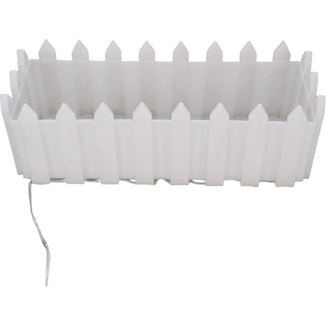 Pot de fleurs lumineux LED solaire RGB 8 modes, étanche IP55, pour la décoration de balcon, jardin, terrasse et porche. (1/5)