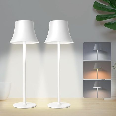 Lampe de Table LED Sans Fil (2 Pièces), 2500LM, 5200mAh, 3 Modes (1/5)