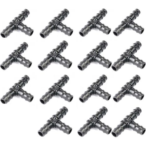 Lot de 15 connecteurs en T pour tuyau16 mm - jardiboutique
