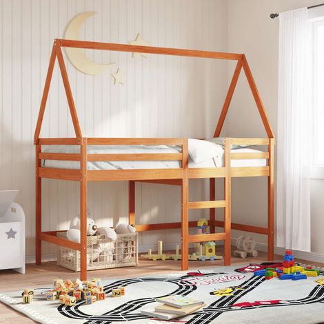 Struttura per letto soppalco Marrone Cera 90 x 190 cm vidaXL (1/5)