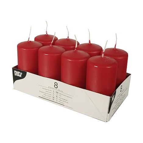 PAPSTAR BOUGIES, PARAFFINE, ROUGE, 20,2 X 10.3 X 10 CM PAPSTAR GMBH 17987 (1/3)
