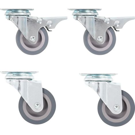 4 roulettes pivotantes, 50 mm (1/5)