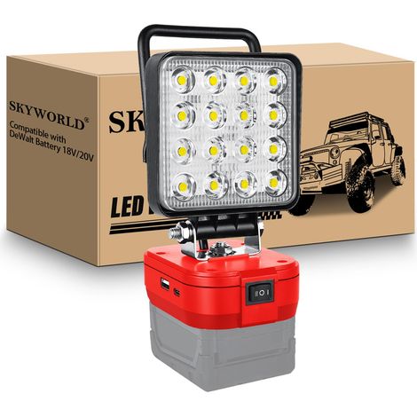 Projecteur LED Rechargeable pour Batterie 18V 48W 4800LM (1/5)