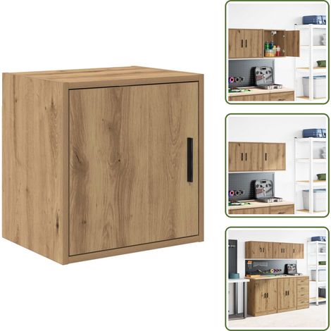 Garagen-Wandschrank Artisan-Eiche Holzwerkstoff - Garagen-Wandschrank - Garagen-Wandschränke - Schrank - Garagen-Lagerschrank (1/5)