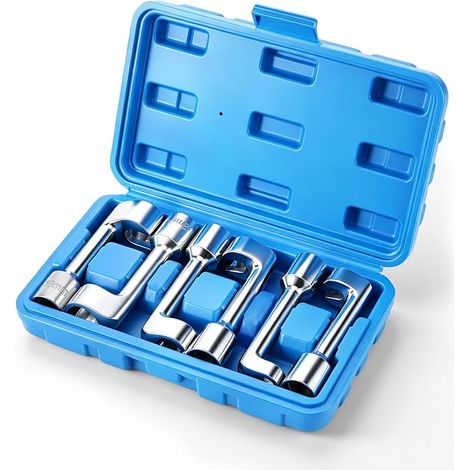 6 Pièces Douilles Injecteur Carburant L-Type, Jeu Clés 1/2, 12-19mm (1/5)