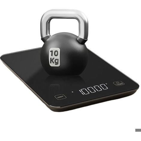 Filiyano-Balance électronique de précision, 3 g à 10 kg, balance de cuisine numérique pour peser les aliments, noire (1/5)