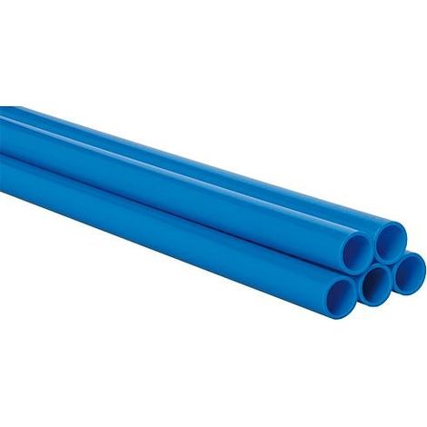 Tube polyamide, AD 28mm, ID 23mm Couleur : bleu, vendu en barres 10x3 m : 30 m