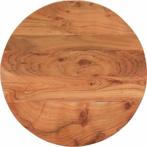 Tischplatte Ø50x3,8 cm Rund Massivholz Akazie