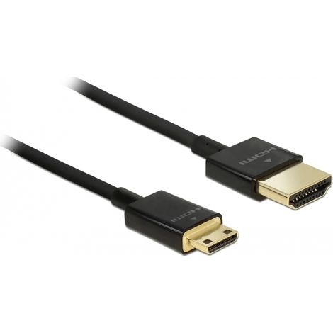 DeLOCK 84777 cable HDMI 1,5 m HDMI tipo A (Estándar) HDMI Type C (Mini) Negro