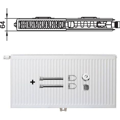 Kermi Therm-x2 Profil Vplus Radiateur à vanne Raccordement central Type 12 600x1800mm Vanne à droite FTP120601801R1K (1/5)