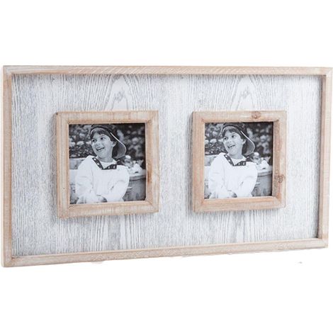 Portafoto in legno, 40x22 cm