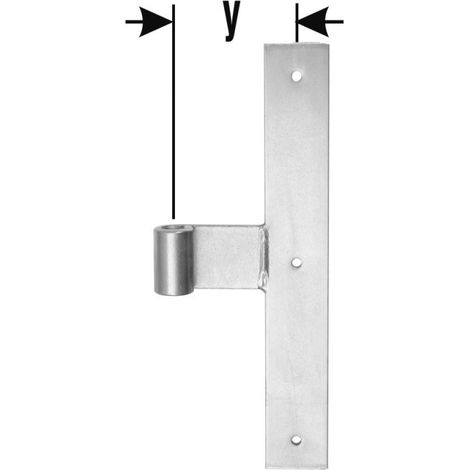 Central Strip D20 X400mm Galv. chiaro