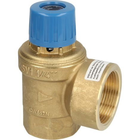 Soupape de sécurité pour eau potable 1 1/4'' 4 bar (1/2)