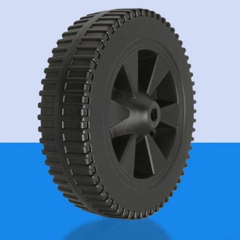 Lot de 2 Roues, Diamètre 175 mm, Plastique Noir, Résistant Chaleur, Pour Barbecue et Chariot (1/5)