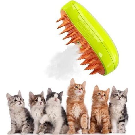 3 In 1 Cat Steamy Brush, 3 In 1 Spray Massage Comb For Cats, Cat Steamy Brush, Cat Steamy Brush, Cat Steamy Brush, for Massage, Detangling Knots and Loose Animal Hairs (1/5)