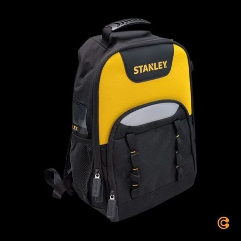 [GEBRAUCHT] B-Ware STANLEY Werkzeugrucksack unbestückt Nylon schwarz 360x460x180mm 25kg belastbar (1/2)
