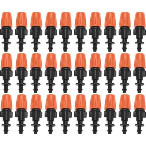 50Pcs Brumisation pour Irrigation Micro Goutte Kit Brumisateur, Arrosage Goutte à Goutte Buses de d'Irrigation par Egouttement de Jardin Réglable Ensemble d'Atomiseur de Tête d'Arroseuse (1/5)