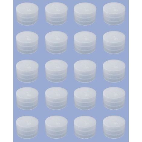20x Embout de tube enveloppant rond 26x20mm transparent chaise meuble cache bouchon capuchon protection emboitant (1/5)
