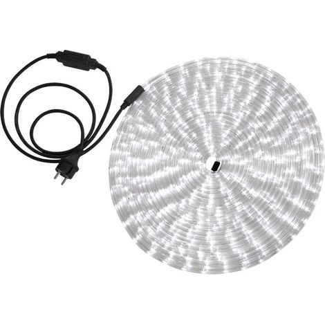 Tuyau lumineux LED IP44 blanc éclairage intérieur extérieur longueur 18 m