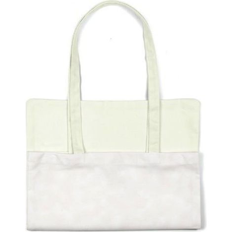Sac Shopping - Coton - 34 x 40 cm - Anse Longue - 1 Pièce (1/4)